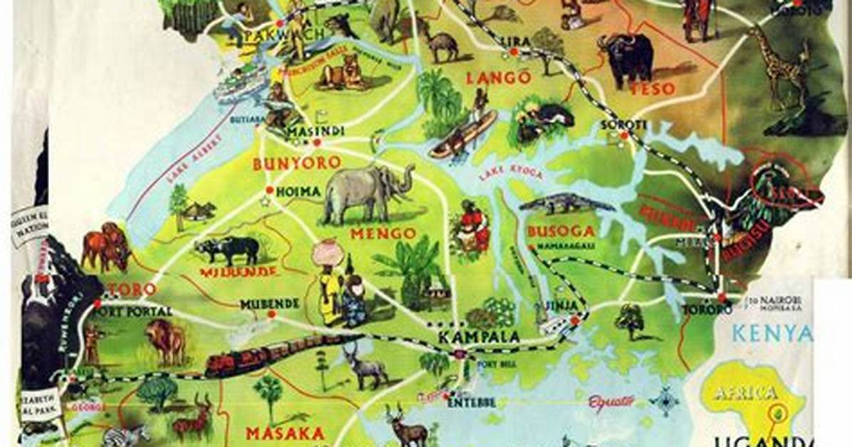 10 Greatest Landmarks on Map of Uganda