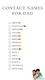 100 Funny Nicknames for Dad in Contacts on Your Phone