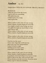 311’S Amber Lyrics