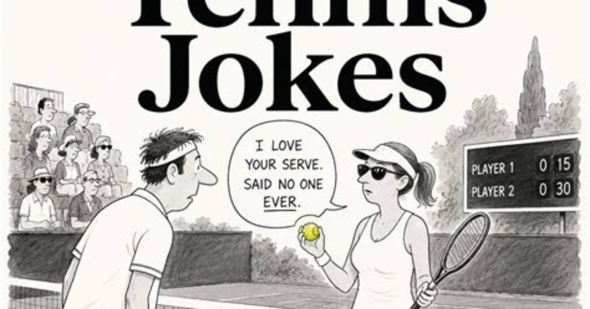 50+ Hilariously Funny Tennis Jokes, Puns & One-Liners