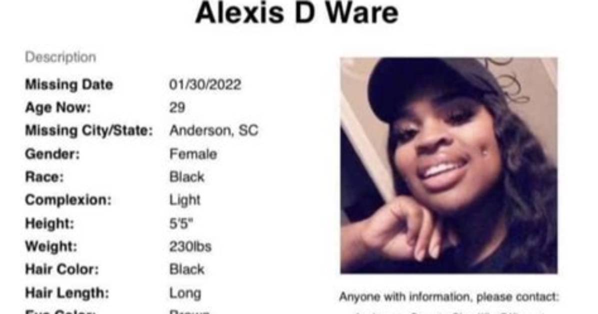 Alexis Ware Missing Case Update: Is Boyfriend Tj Patterson a Peron of Interest?