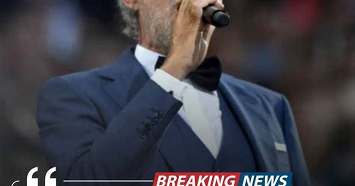 Andrea Bocelli Surgery and Health Update: Lost His Eye Sight at the Age of 12