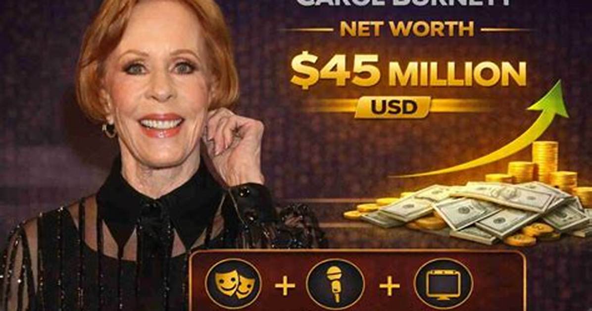Carol Burnett’s Net Worth, Fact, Career, Awards, Biography & Life Story