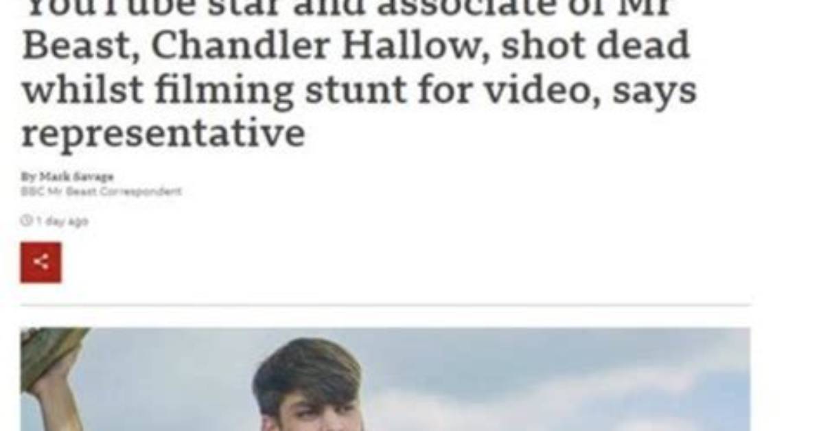 Chandler Hallow Death Hoax at Bbc, Youtuber & Mr Beast Associate Debunks Fake News About His Passing on Twitter