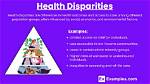 Examples of Healthcare Disparities
