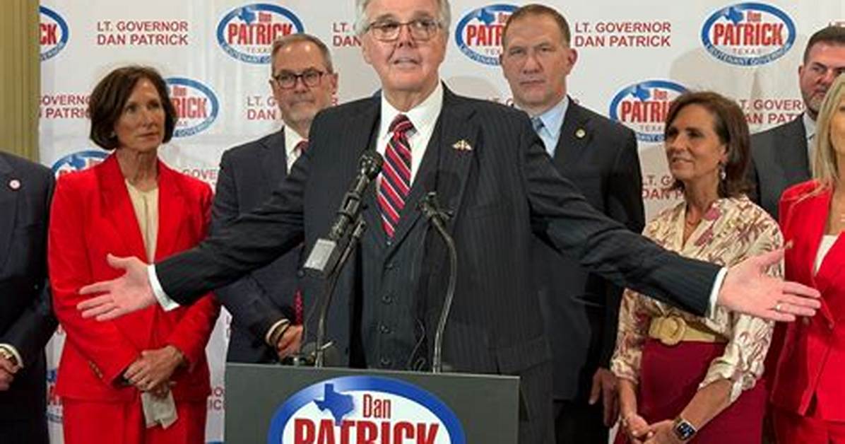 Governor Dan Patrick (Corona Virus) Bio-Wiki, Age, Wife, Kids, Radio, Politics and Salary.