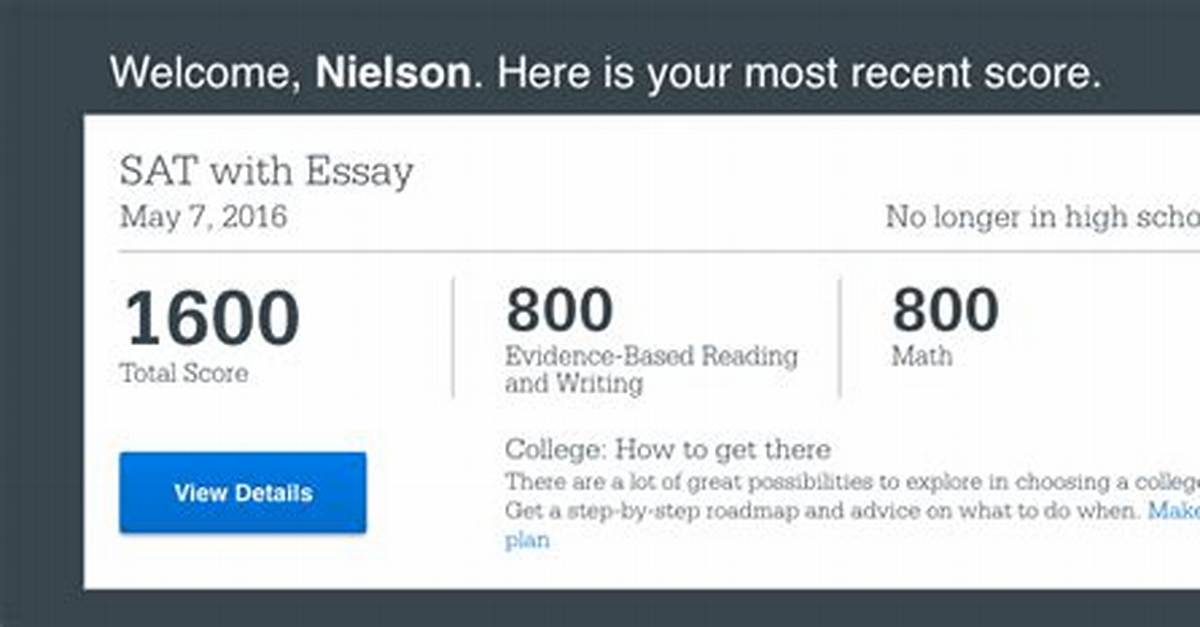 Has Anyone Gotten a Perfect Sat Score