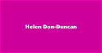 Helen Don-Duncan Cause of Death