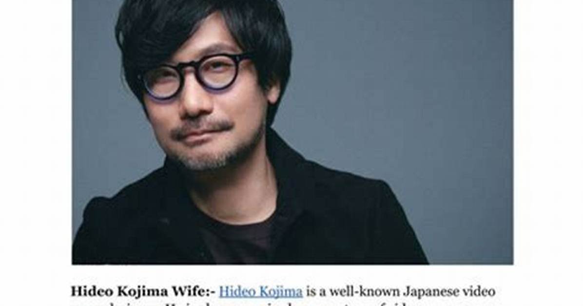 Hideo Kojima Height, Weight, Net Worth, Age, Birthday, Wikipedia, Who, Nationality, Biography