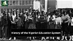 History of Nigerian Education System