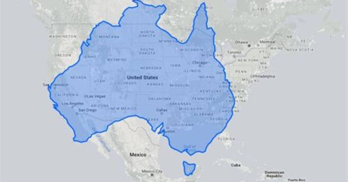 How Big Is Australia Compared to Usa