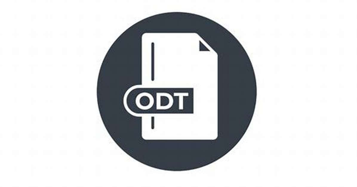 How Do I Open an Odt File