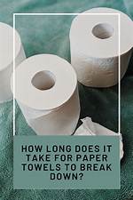 How Do You Break Down Paper Towels
