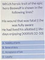 How Is Fate Shown in Beowulf