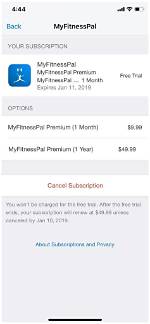 How to Cancel Myfitnesspal Premium