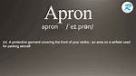 How to Pronounce Apron