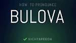How to Pronounce Bulova