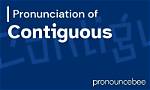 How to Pronounce Contiguous