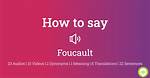 How to Pronounce Foucault