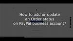 How to Update Order Status on Paypal