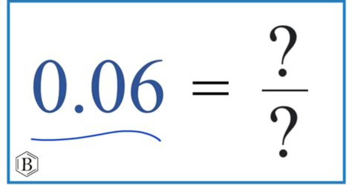 Is 0.06 and 0.006 the Same