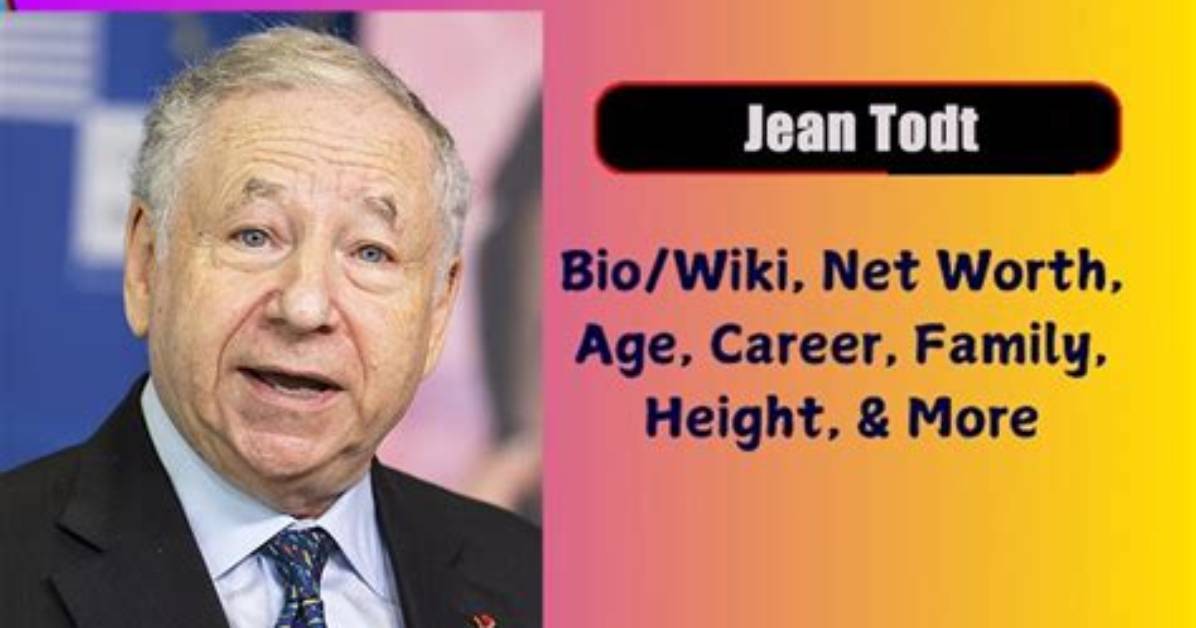 Jean Todt Bio, Wiki, Age, Height, Education, Husband, Family and Net Worth