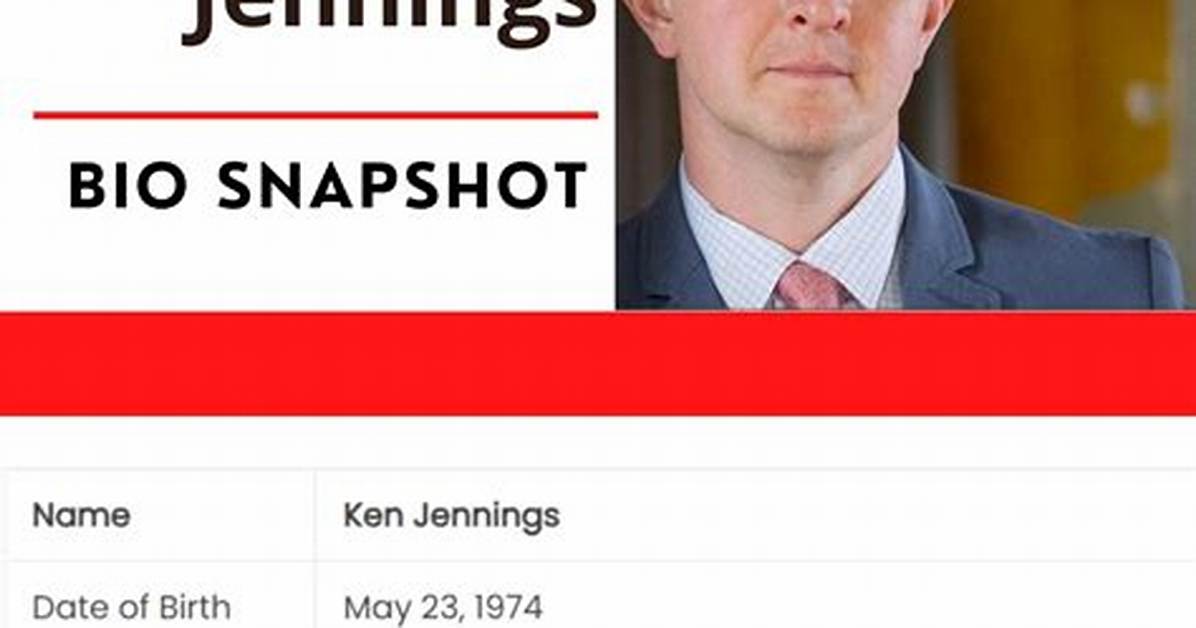 Ken Jennings’s Biography, Fact, Career, Awards, Net Worth & Life Story