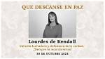 Lourdes De Kendall Wikipedia: Death Cause and Obituary Here