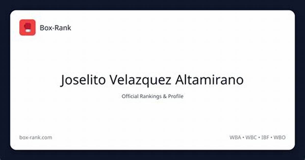 Meet Joselito Velazquez Altamirano Partner Emma- Net Worth Wikipedia & Biogrphy of the Boxer