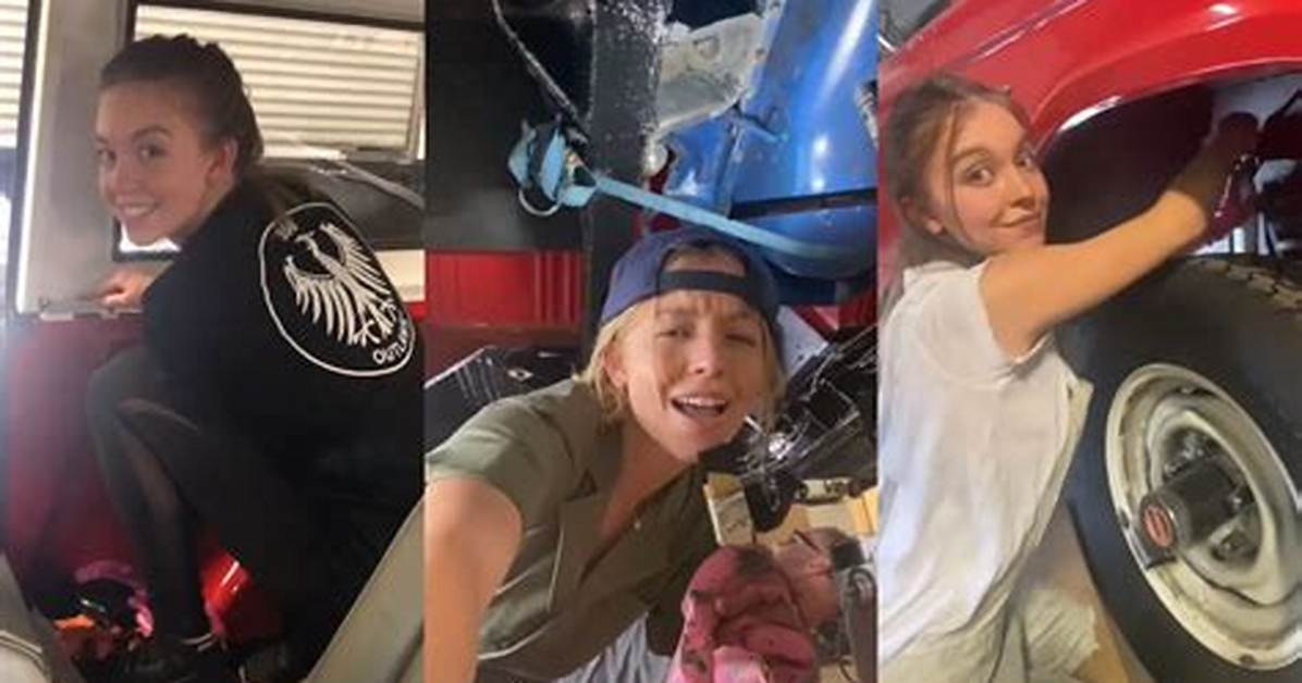 Meet Syds Garage Tiktok, Sydney Sweeney Is Fixing Vintage Cars