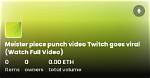 Meister Punch Video Twitch Viral on Reddit