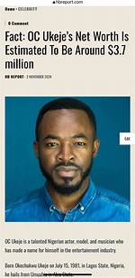 Oc Ukeje’s Biography, Net Worth, Fact, Career, Awards and Life Story