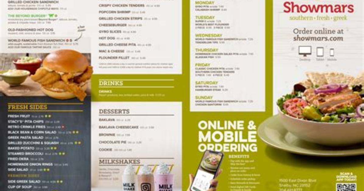 Showmars Restaurants, Menu and How to Locate One Near You