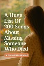 Songs About Missing Someone Who Has Died