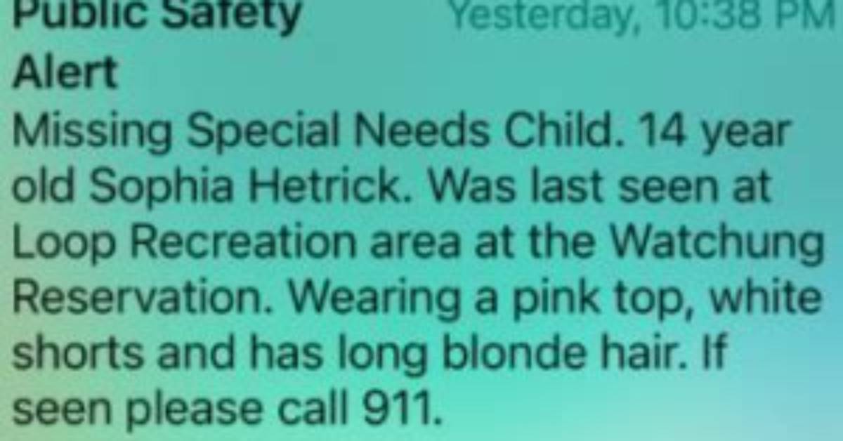 Sophia Hetrick Missing Update 2023: Is Autism Girl Found Yet?