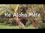 Sprung Monkey’s He Aloha Mele Lyrics