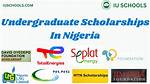 Undergraduate Scholarships for Nigerian Students