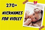 What Are Nicknames for Violet