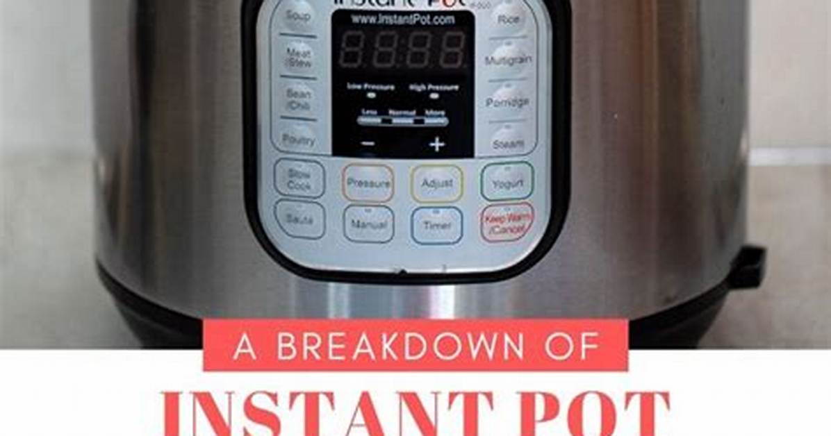 What Does Lo Mean on Instant Pot