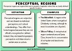 What Is an Example of a Perceptual Region in Geography
