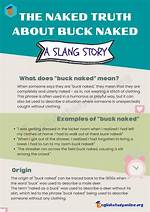 What Is the Difference Between Buck Naked and Butt Naked