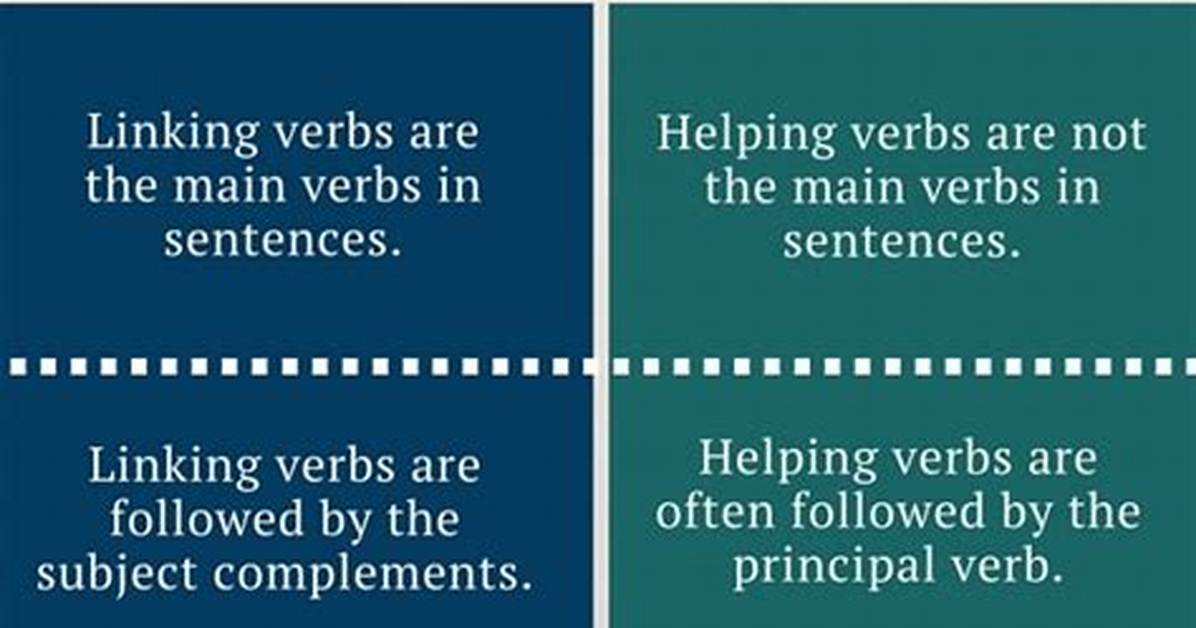 What Is the Difference Between Helping and Linking Verbs